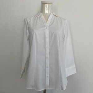 White Wrinkle Resistant button down 3/4 sleeve 6P